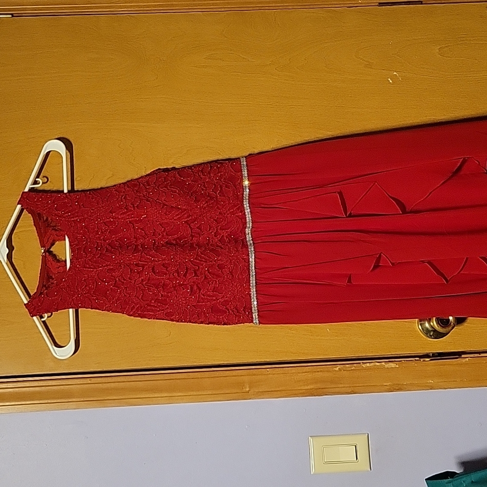Red high/low dress size 11